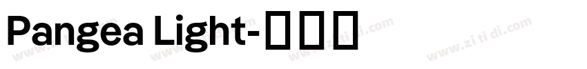 Pangea Light字体转换